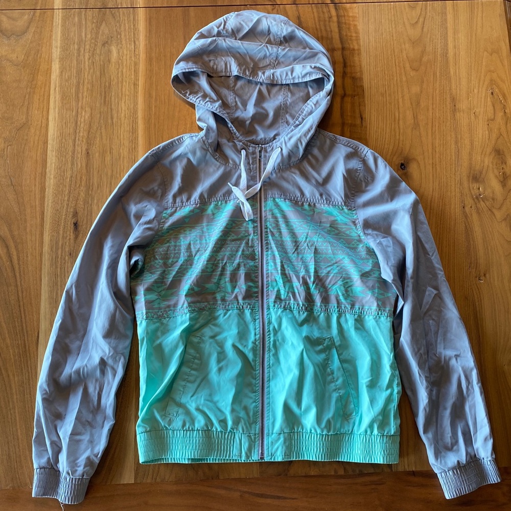 Empyre mint/grey windbreaker size L
